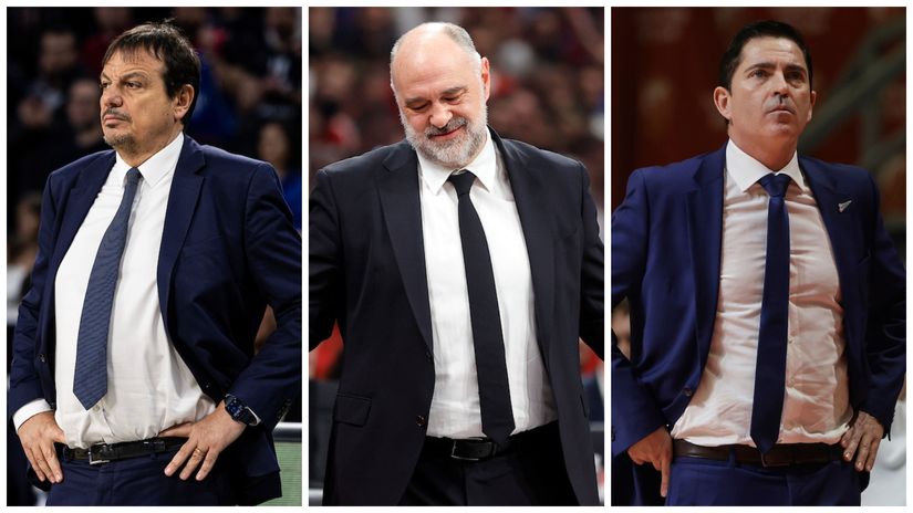 Ergin Ataman, Pablo Laso, Ćavi Paskval (Foto: Starsport)